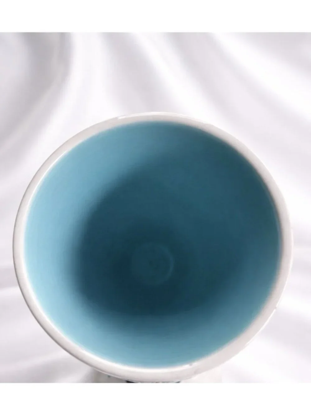 Laurie Veasey “Happy Whatever” Wine Goblet Mud Pie Humor Cup 7.5” Blue Black - Picture 4 of 5